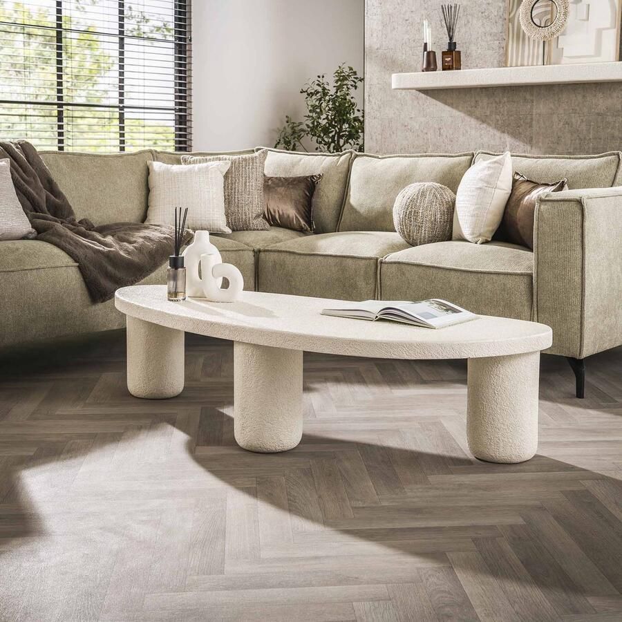 Dimehouse Sinan XL driehoekige salontafel marmer composiet