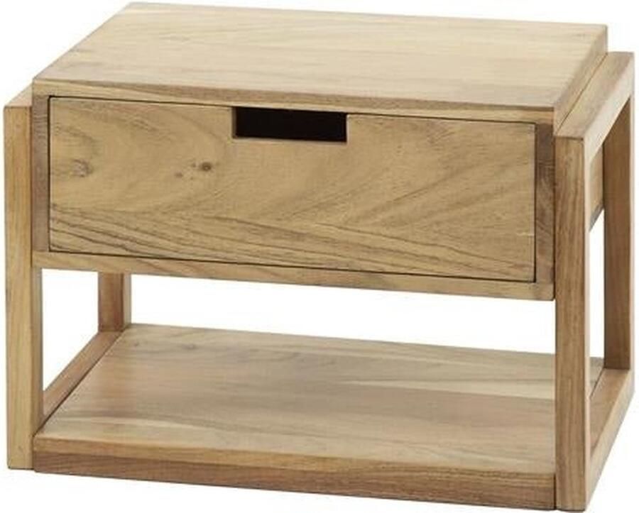 Dimehouse Zwevend Nachtkastje Mitchel Acaciahout 1 Lade