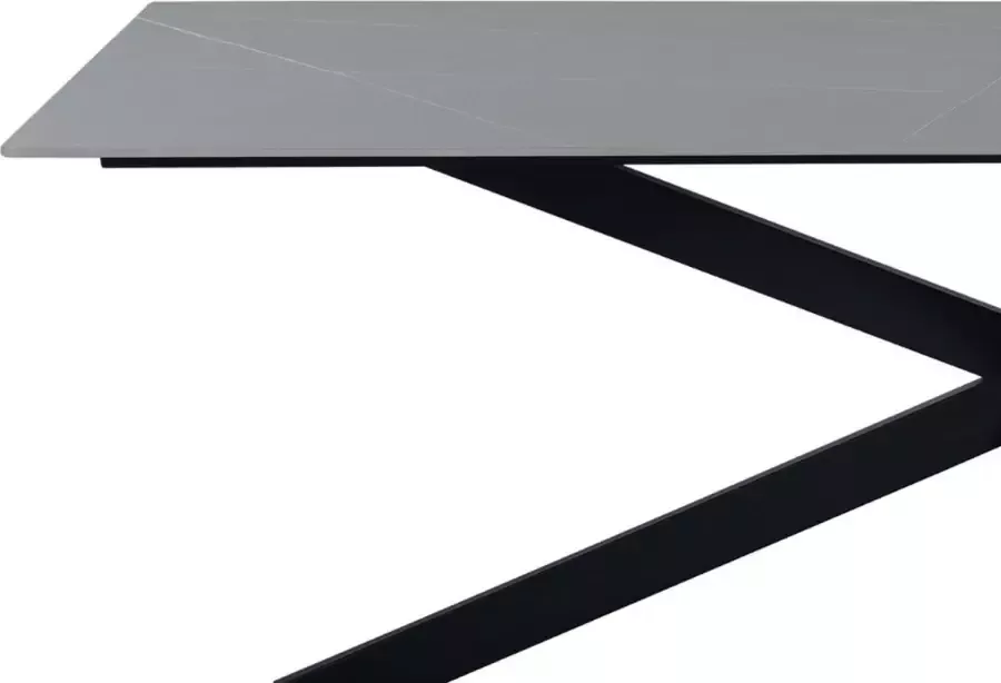 Dimehouse Eettafel Edin 150x80 cm marmerlook grijs - Foto 2