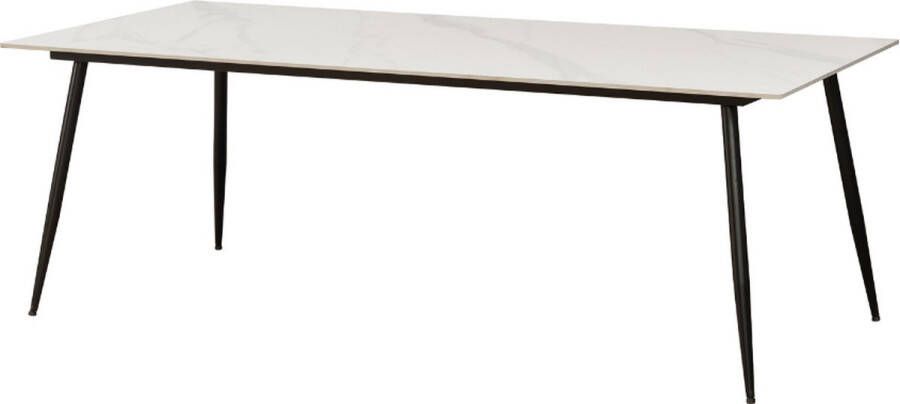 Dimehouse Eettafel Jules 230x100 cm marmerlook wit - Foto 1