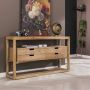 Dimehouse Industriële Dressoir Sabi 140x35 cm 4 lades Mangohout - Thumbnail 3