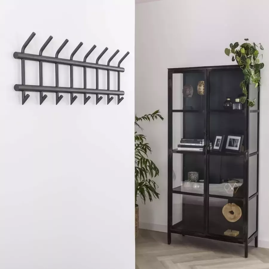 Dimehouse Industriële Kapstok London Donkergrijs 16 haken