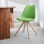 Dimehouse Harrow Eetkamerstoel Lime Groen Kuipstoel Scandinavisch Design - Thumbnail 1