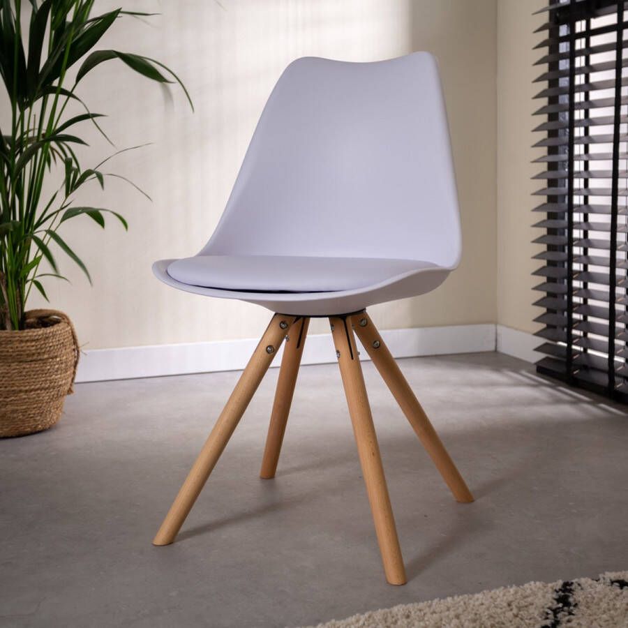 Dimehouse Harrow Eetkamerstoel Wit Kuipstoel Scandinavisch Design