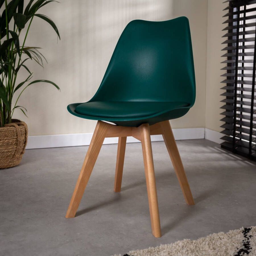 Dimehouse Set van 2 kuipstoelen Charlton donker groen - Foto 2