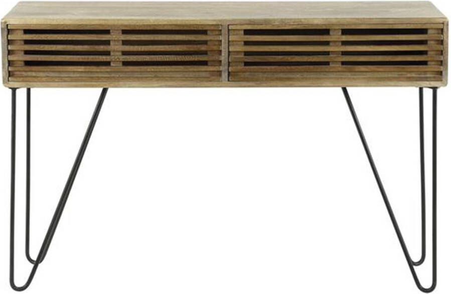 Dimehouse DH Interior Kaptafel Hans Mangohout 120x30 120 x 30 x 77 cm Hout Industrieel Rechthoek