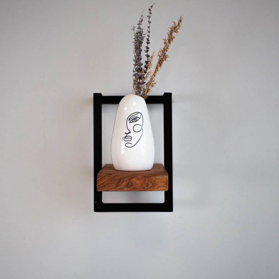 Dimehouse Wandplank Industrieel Aberdeen 20 cm Acaciahout