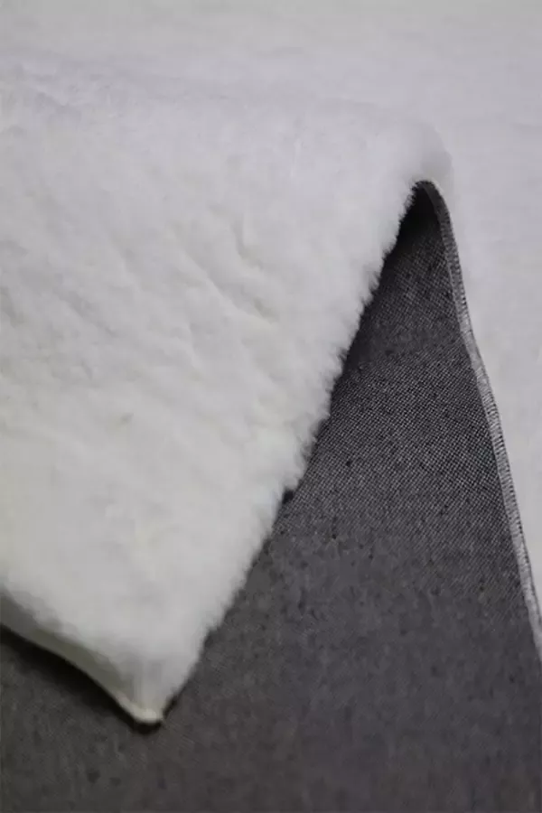 Dinarsu Hoogpolig Vloerkleed Shaggy Supersoft Wit-200 x 290 cm