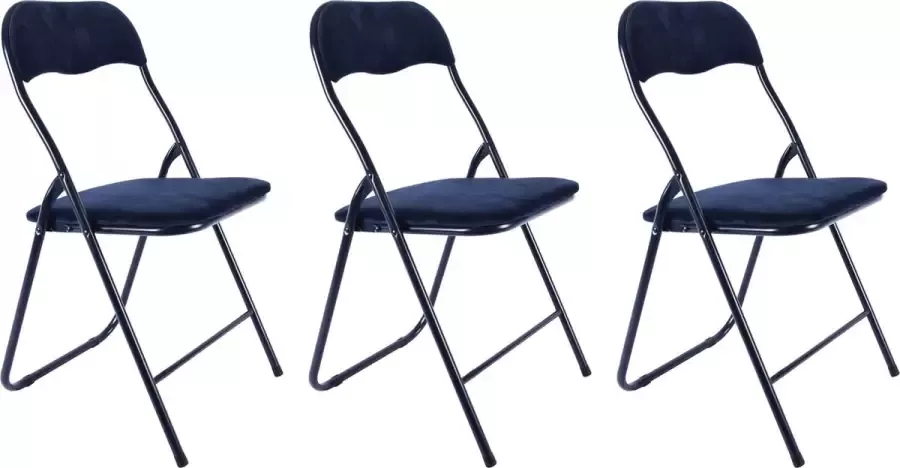 Discountershop 3x Klapstoel met zithoogte van 43 cm Vouwstoel velvet zitvlak en rug bekleed stoel tafelstoel- tafelstoel klapstoel Velvet klapstoel Luxe klapstoel Met kussentjes Stoelen Klapstoelen Stoeltje Premium chair beige taupe - Foto 1