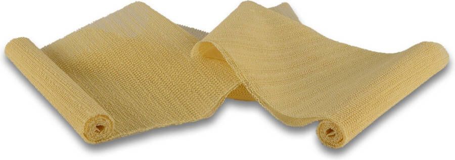 Discountershop Set van 2 Antislipmat van Synthetisch Rubber Waterbestendig en Niet Klevend voor Bureaus en Keukenlades Gele 150cm x 30cm