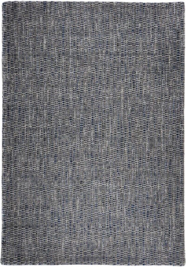 Disena Blauw vloerkleed 160x230 cm A-symmetrisch patroon Industrieel