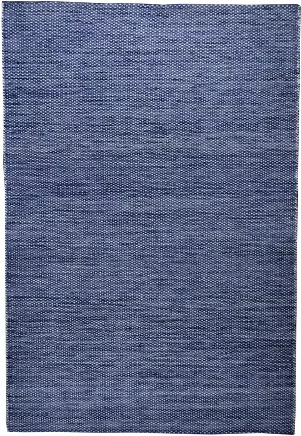 Disena Blauw vloerkleed 160x230 cm Effen Modern