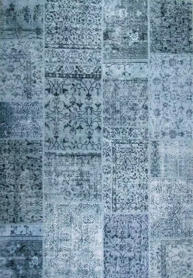 Disena Blauw vloerkleed 190x290 cm Symmetrisch patroon Modern