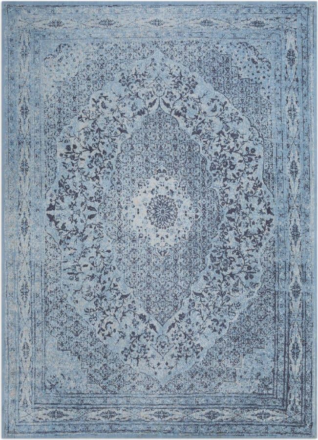 Disena Blauw vloerkleed 200x290 cm A-symmetrisch patroon Modern