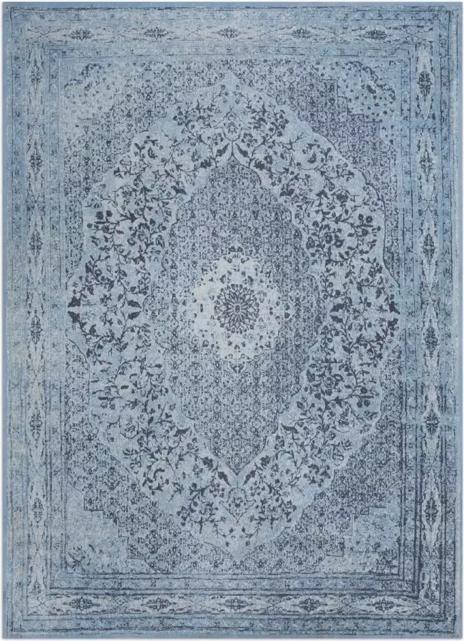 Disena Blauw vloerkleed 200x290 cm A-symmetrisch patroon Modern