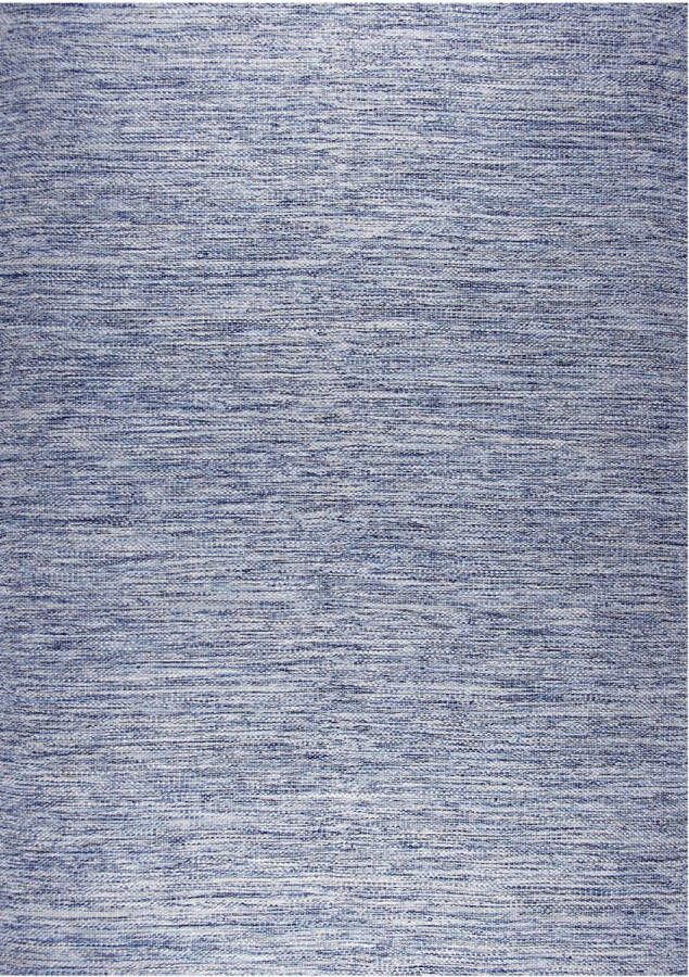 Disena Blauw vloerkleed 200x290 cm Effen Landelijk