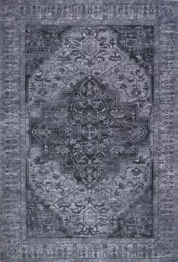 Disena Grijs vloerkleed 160x230 cm A-symmetrisch patroon Klassiek