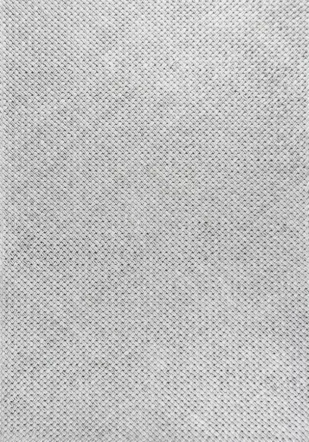 Disena Grijs vloerkleed 190x290 cm Effen Landelijk