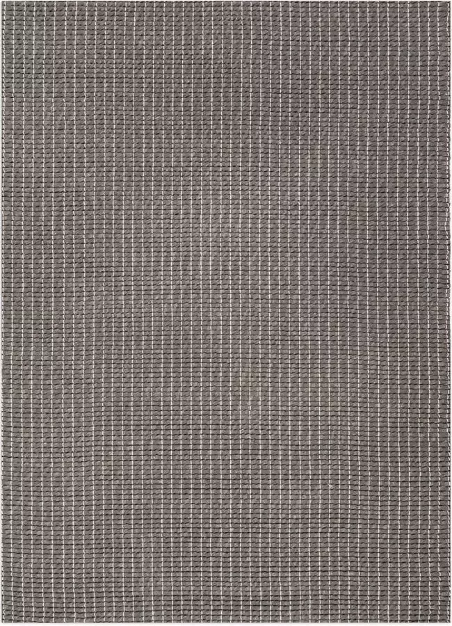 Disena Grijs vloerkleed 195x295 cm Effen Industrieel