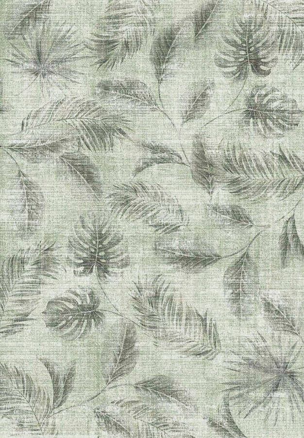 Disena Groen vloerkleed 160x230 cm A-symmetrisch patroon Modern
