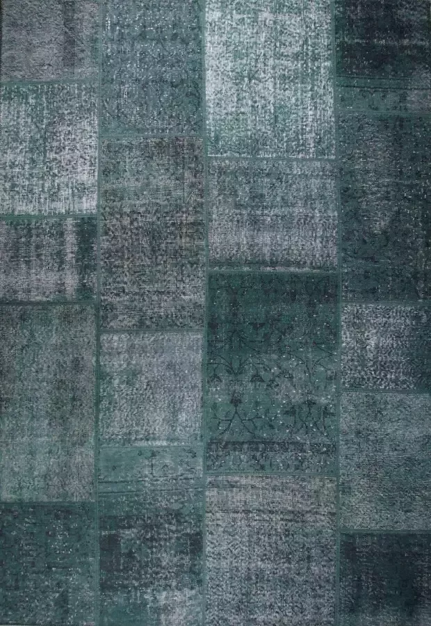 Disena Groen vloerkleed 190x290 cm Symmetrisch patroon Modern