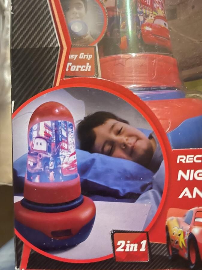 Disney Cars Lamp Nachtlamp zaklamp 2in1