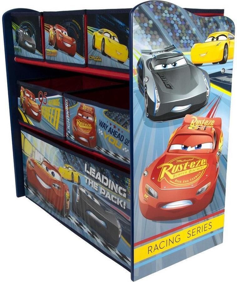 Disney Cars 3 Houten Speelgoed Opbergkast