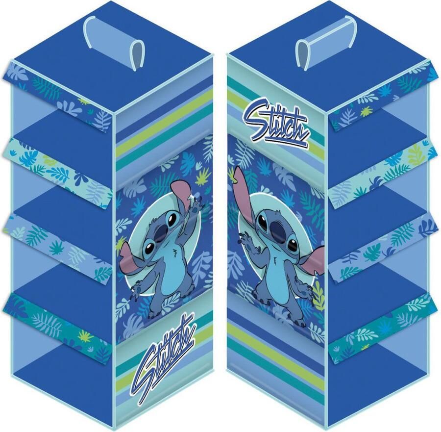 Disney Lilo & Stitch 4-laags Kledingkast Organizer Blauw