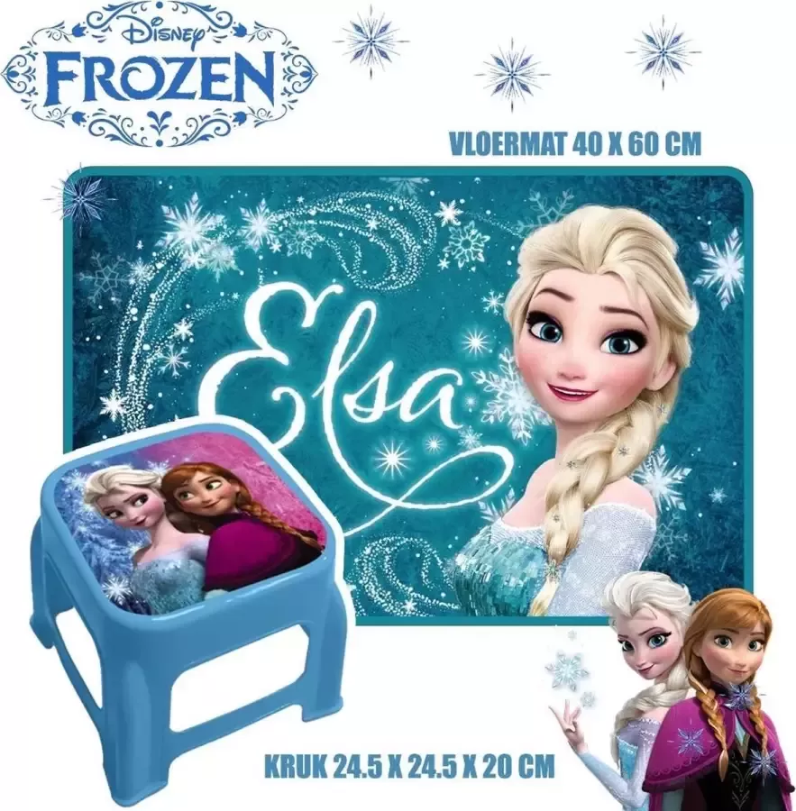 Disney Frozen Vloermat & Kruk Combideal