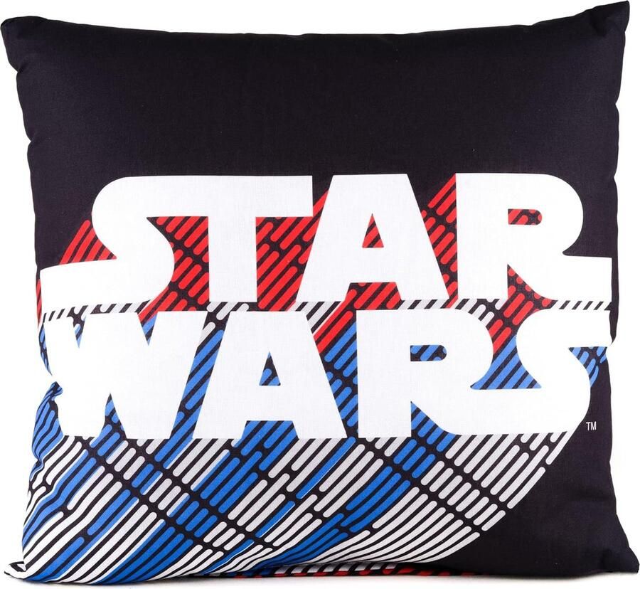Disney Home Star Wars sierkussen met vulling en ritssluiting 40x40 cm sierkussen met vulling geweldig sierkussen voor bank woon- en slaapkamer zacht knuffelkussen
