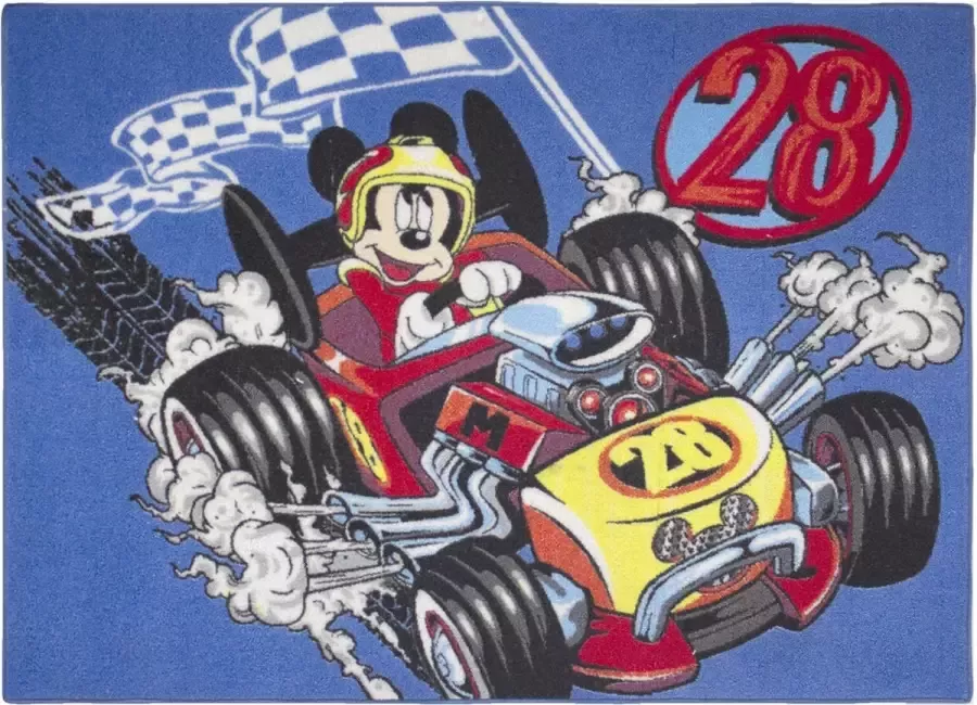 Disney Mickey Mouse Roadster Racers Speelkleed Officieel gelicentieerd 95x133 cm Vloerkleed Speeltapijt