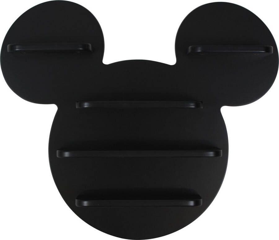 Disney Mickey Mouse Zwarte Wandplank Jeugdmeubilair Kinderwandopslag