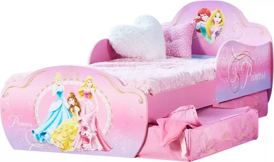 Disney Moose Toys Peuterbed met opberglades Princess 70x140 Roze