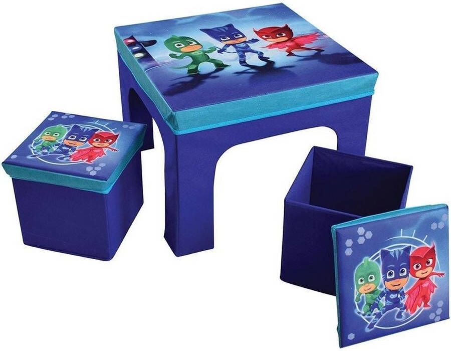 Disney PJ Masks Opvouwbare kindertafel en 2 krukjes Power Heroes 50 x 50 x 49 cm + 26 x 26 x 24 cm