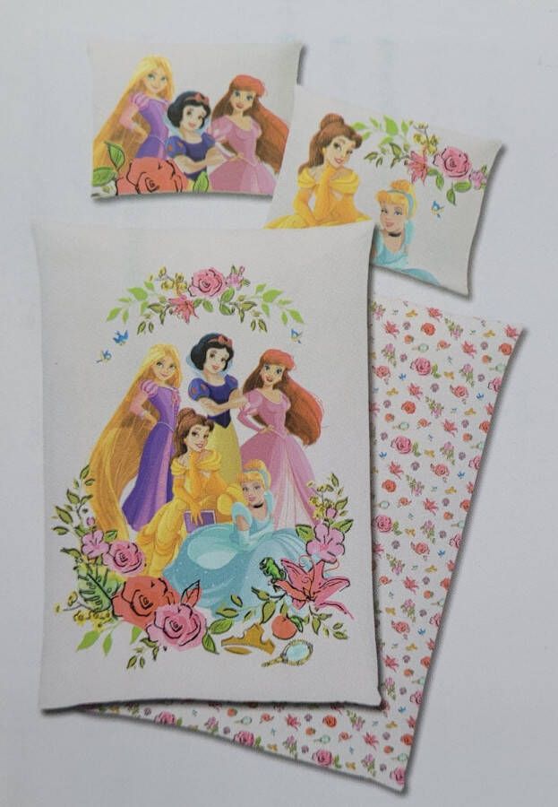 Disney Princess Dekbedovertrek 140x200 cm met instopstrook en kussensloop 60x70 cm Prinses Dekbed Princess Bed Set