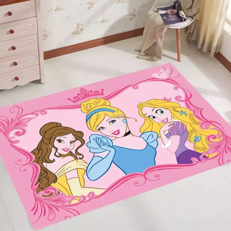 Disney Princess Timeless Elegance Speelkleed Officieel gelicentieerd 95x133 cm Roze Vloerkleed Speeltapijt