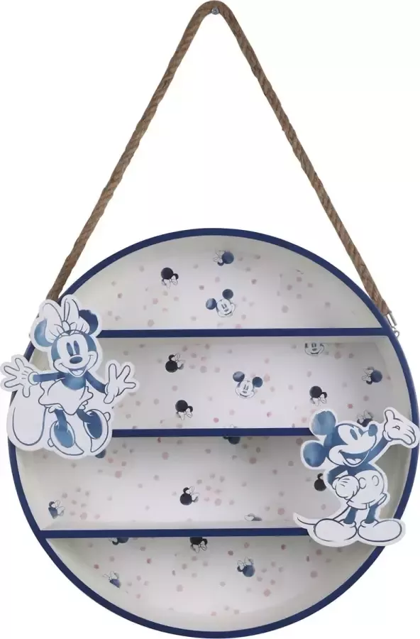 Disney ronde wandplank Mickey & Minnie Mouse 40 cm