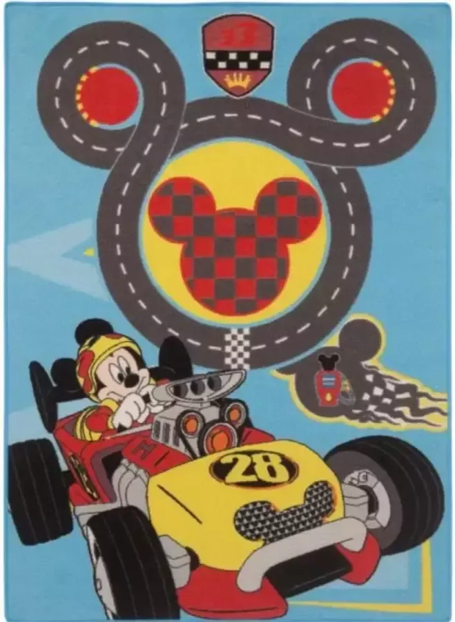 Disney Mickey Mouse Roadster Racers Speelkleed Officieel gelicentieerd 95x133 cm Vloerkleed Speeltapijt