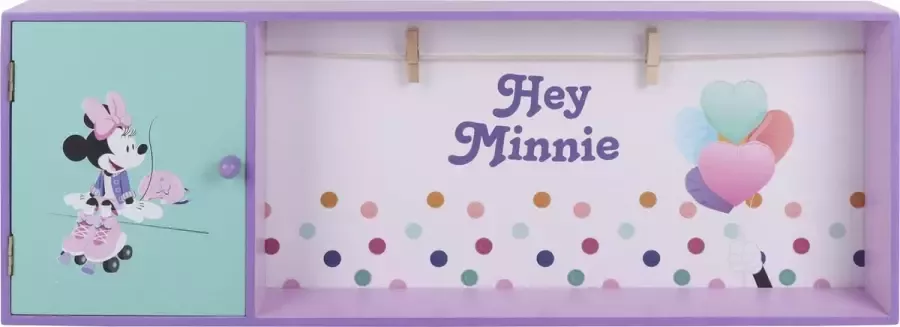 Disney wandplank met deurtje Minnie Mouse Meisjes 57 cm