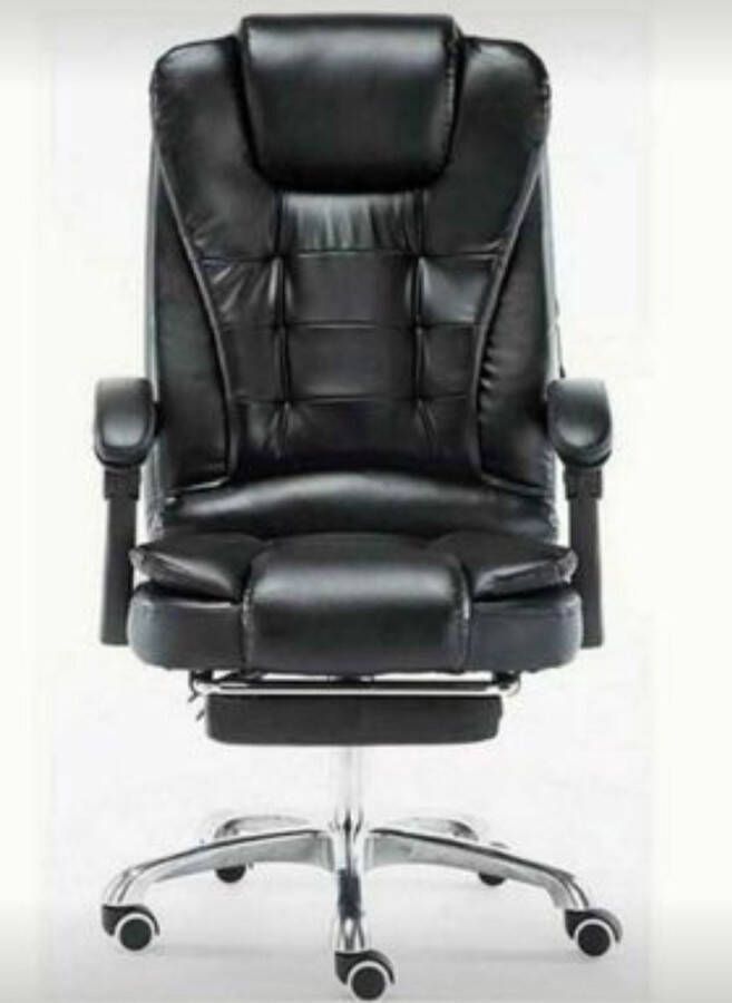 Diva Premium Elektrische Relaxfauteuil Massage Bureaustoelen met Voetensteun Zwart