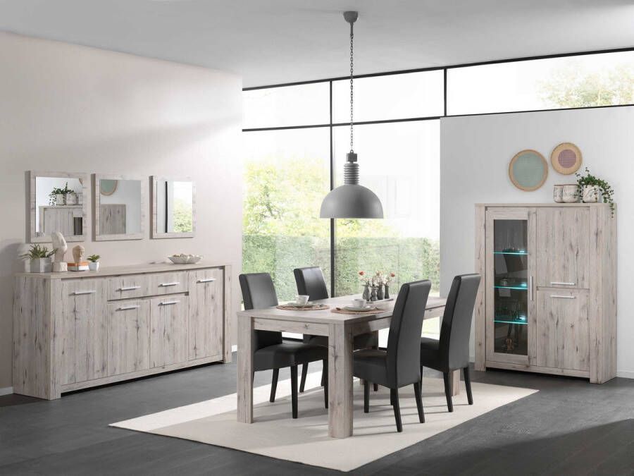 Divaco Dressoir Bruin 220x47x98 cm - Foto 2