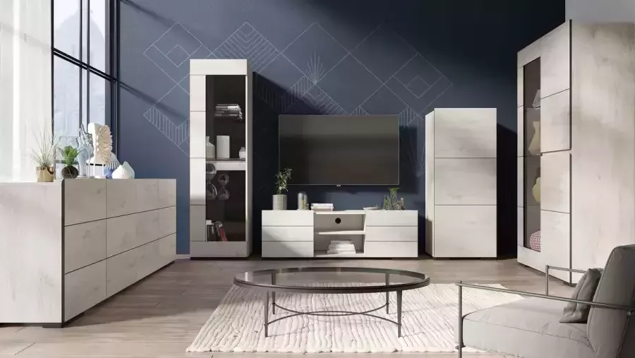 Divaco Dressoir Bruin 240x47x78 cm - Foto 2