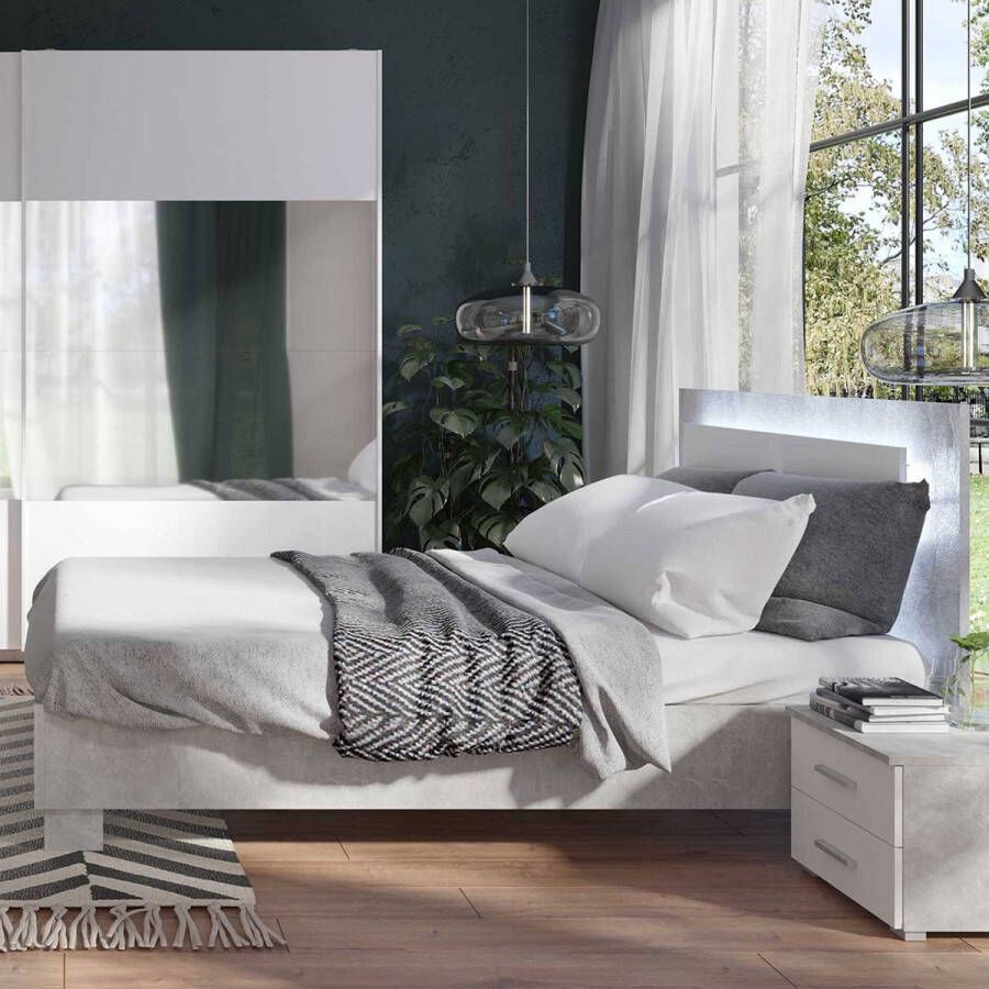 Divaco Tweepersoonsbed Soma 160x200 (incl. ledverlichting) - Foto 2