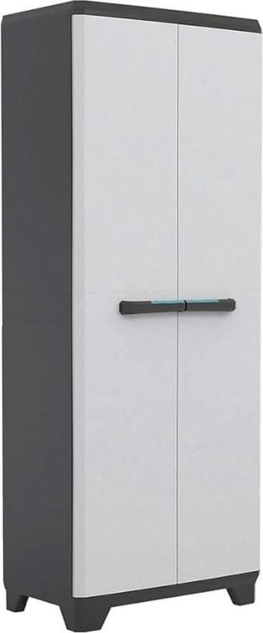 DiverseDeals Tuinkast Kunststof Tuinkast met Opbergplanken Tuinkast Kunststof Waterdicht 39 x 68 x 173cm