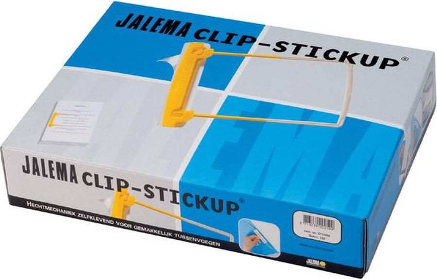 Djois Bundelmechaniek JalemaClip Stick-up geel zelfklevend 100 stuks