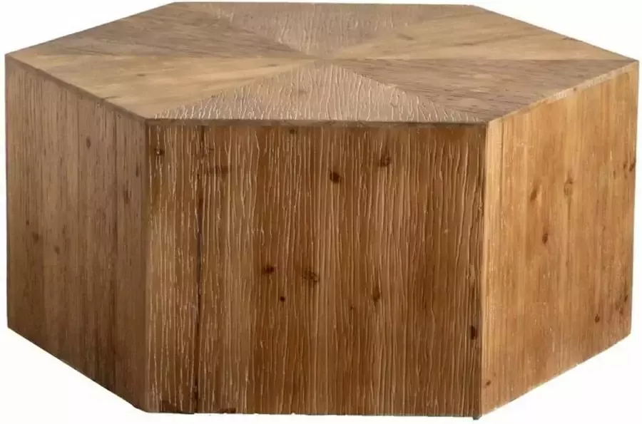 DKD Home Decor Bijzettafel Bruin Natuurlijk Lichtbruin Hout 80 x 80 x 36 cm 80 x 69 x 36 cm - Foto 1