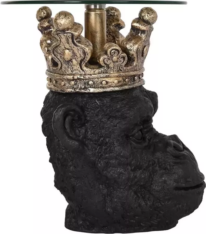 DKD Home Decor Bijzettafel Aap Kristal Magnesium (40 x 44 x 50 cm) - Foto 2