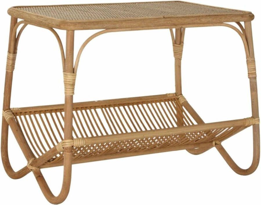 DKD Home Decor Bijzettafel Bruin Rotan Tropisch (61 5 x 41 x 49 cm)
