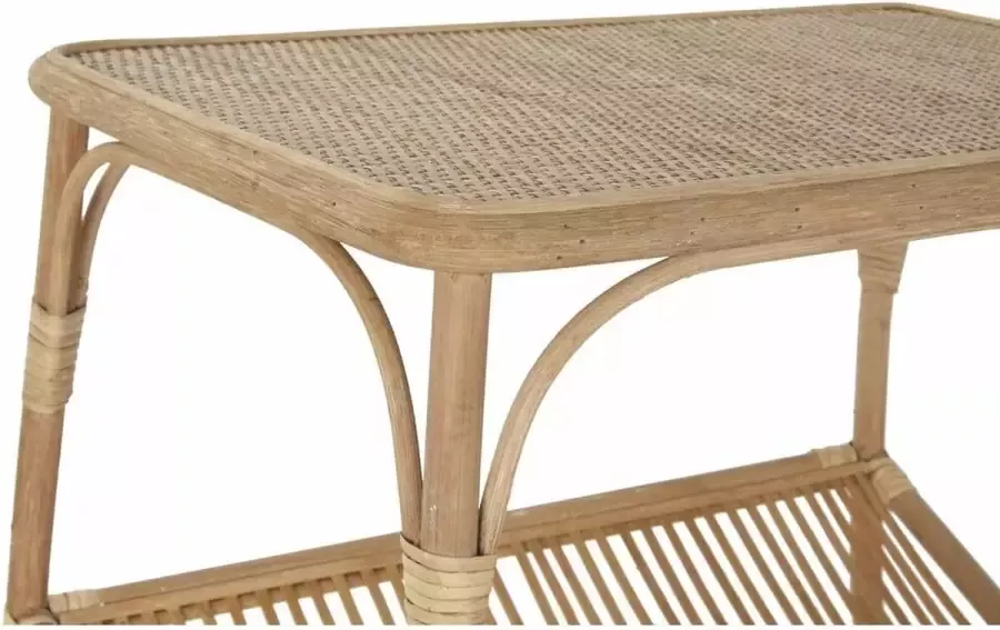 DKD Home Decor Bijzettafel Bruin Rotan Tropisch (61 5 x 41 x 49 cm)