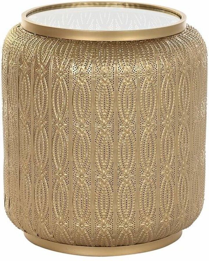 DKD Home Decor Bijzettafel Gouden Metaal Arabisch (42 x 42 x 44 cm)